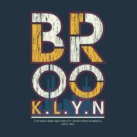 brooklyn resumen gráfico, tipografía vector, t camisa diseño ilustración, bueno para Listo imprimir, y otro utilizar vector