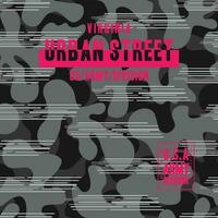 urban street seamless pattern, vector army theme graphic background for print fabric and other use