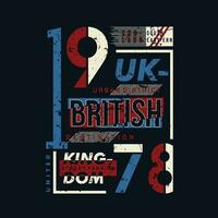 united kingdom text frame typography vector, abstract graphic, illustration, for print t shirt vector