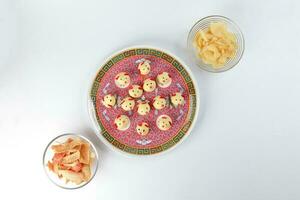 rat mouse cookie crab chips snack and arrowhead chips traditional for Chinese new year photo