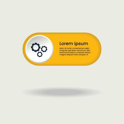 business infographic yellow text box and business plan flat icon design