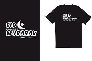 eid Mubarak especial camiseta diseño nuevo vector