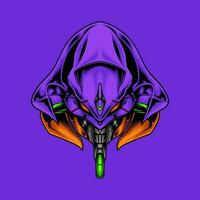 HEAD ROBOT FULL COLOR vector