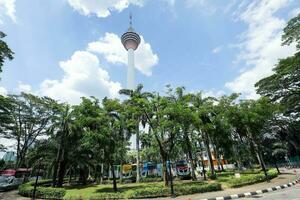 KUALA LUMPUR, MALAYSIA- MARCH 28, 2018 KL Tower standing 421 meters including its antenna was completed in March 01, 1995 as a communication tower. photo