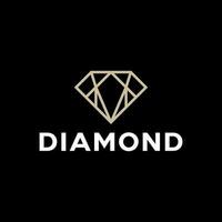 Simple Logo Geometris Diamond vector