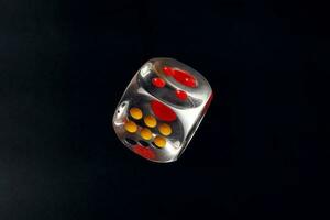 Colorful playing gaming dice photo