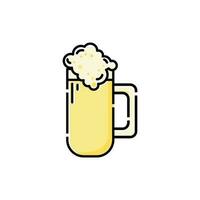 beer glass symbol illustration design vector