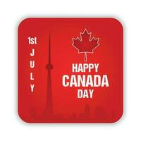 vector contento Canadá día bandera diseño victoria día independencia día celebracion