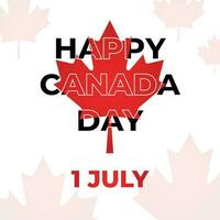 Vector happy Canada Day banner design Victory Day Independence Day celebration