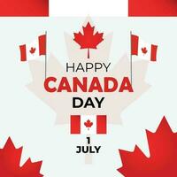 vector contento Canadá día bandera diseño victoria día independencia día celebracion