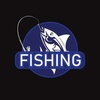 Fishing logo free vector