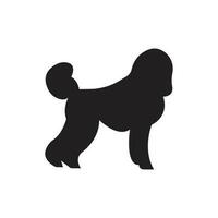 silhouette of a poodle Free Vector