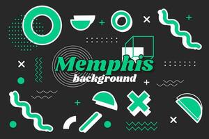 fondo geométrico de memphis vector