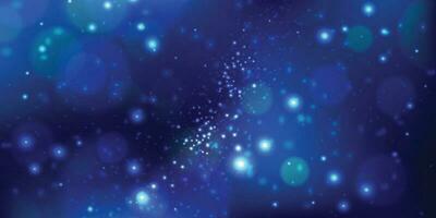 Vector blue abstract background. Universe with a stars.