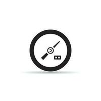 speedometer and gauge icon vector