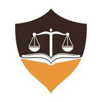 Book law firm logo design icon vector. Law Education Logo Template Design Vector. vector