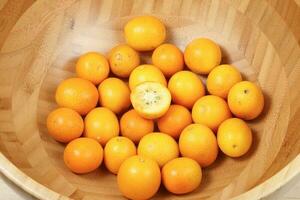 Kumquat ripe juicy photo
