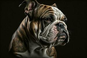 Close-up potrait of bulldog photo