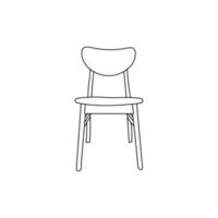 Isolated icon simple chair vector illustration. simple chair furniture logo. Modern logo icon template vector design