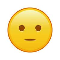 Yawning face Large size of yellow emoji smile vector