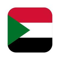 Sudan flag simple illustration for independence day or election vector