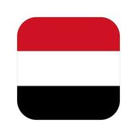 Yemen flag simple illustration for independence day or election vector