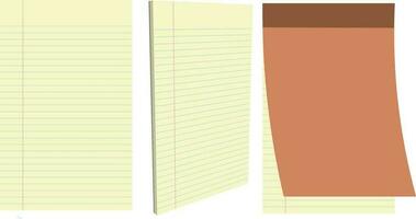 Notepad vector Narrow Ruled Notepad vector image