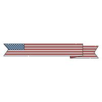 flag ribbon for american independent day celebration vector