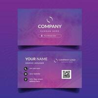 Business Card Template in RGB Color vector