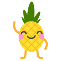 sonrisa piña dibujos animados png