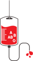 logotype blood donation, help the sick and needy. dropper with a drop of blood illustration png