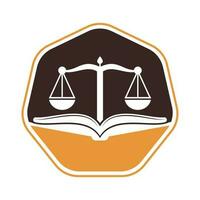 Book law firm logo design icon vector. Law Education Logo Template Design Vector. vector