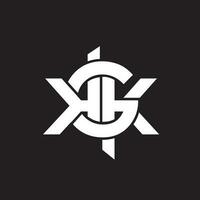 KGK logo. letter based design monogram style vector symbol.