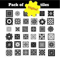 digital print shapes Vector Art