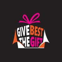 Give the best gift logo vector