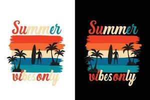 Summer t shirt design vector free download