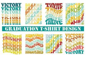 graduación t camisa diseño haz vector