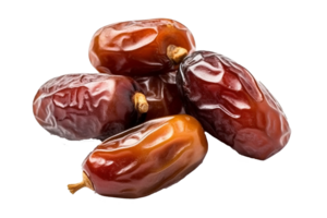 Dates fruit isolated on Transparent background, generate ai png