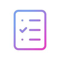 Survey pixel perfect gradient linear ui icon. Answer question. Experience share. Poll for customers. Line color user interface symbol. Modern style pictogram. Vector isolated outline illustration