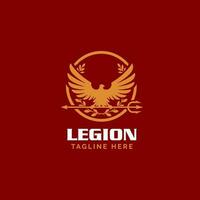 el legión, romano legionario águila símbolo vector