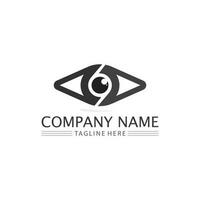 eye icon and vision design logo isolated sign symbol vector Intuition and spirituality