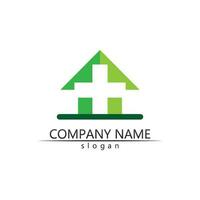 Real estate and home buildings vector logo icons template