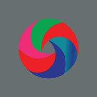 Circle  logo design Creates a vector
