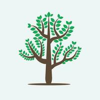 creativo un árbol vector modelo diseño