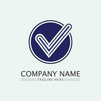 Checklist check mark logo vector or icon. Tick symbol in green color illustration. Accept okey symbol for approvement or cheklist design