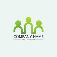 People logo, Team, Succes people work, Group and Community, Group Company and Business logo vector and design Care, Family icon Succes logo