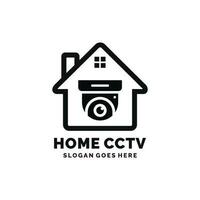 Home CCTV logo design vector illustration