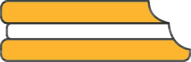 Cream Biscuit Icon In Yellow And White Color. vector