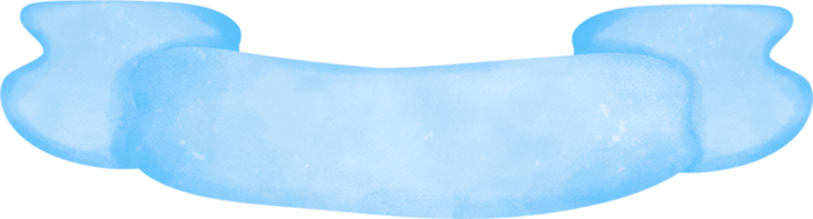 süß Blau Banner Aquarell Band Gemälde png