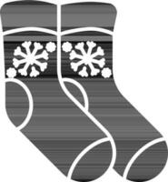 Navidad, calcetín, calcetines icono vector